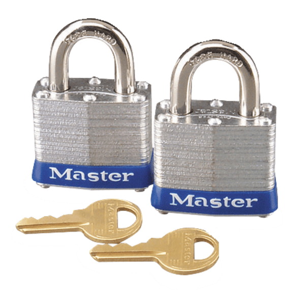 Master Lock High Security Padlock, 2 PK, Silver