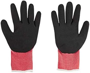 Milwaukee Work Gloves, Unisex, Nitrile, Red