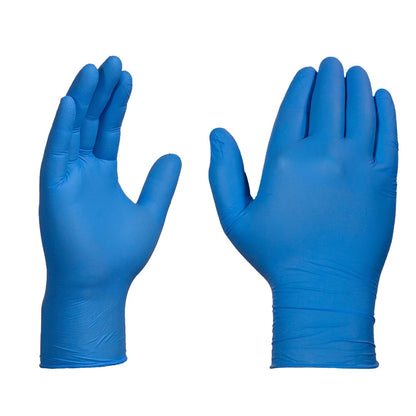 Ammex Non-Sterile Disposable Gloves, Powder-Free, Blue